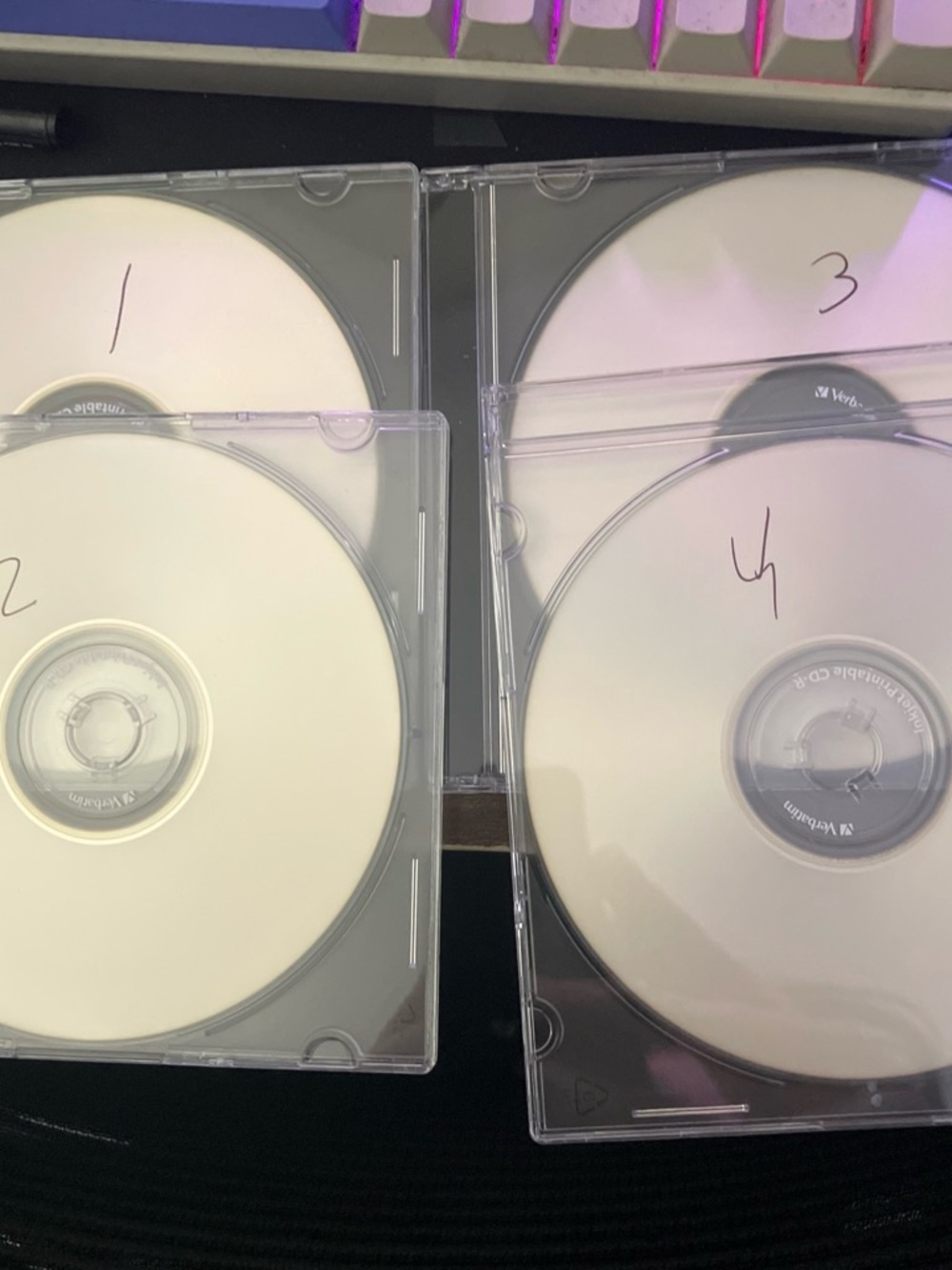 Custom CD burning service - Pack of 4